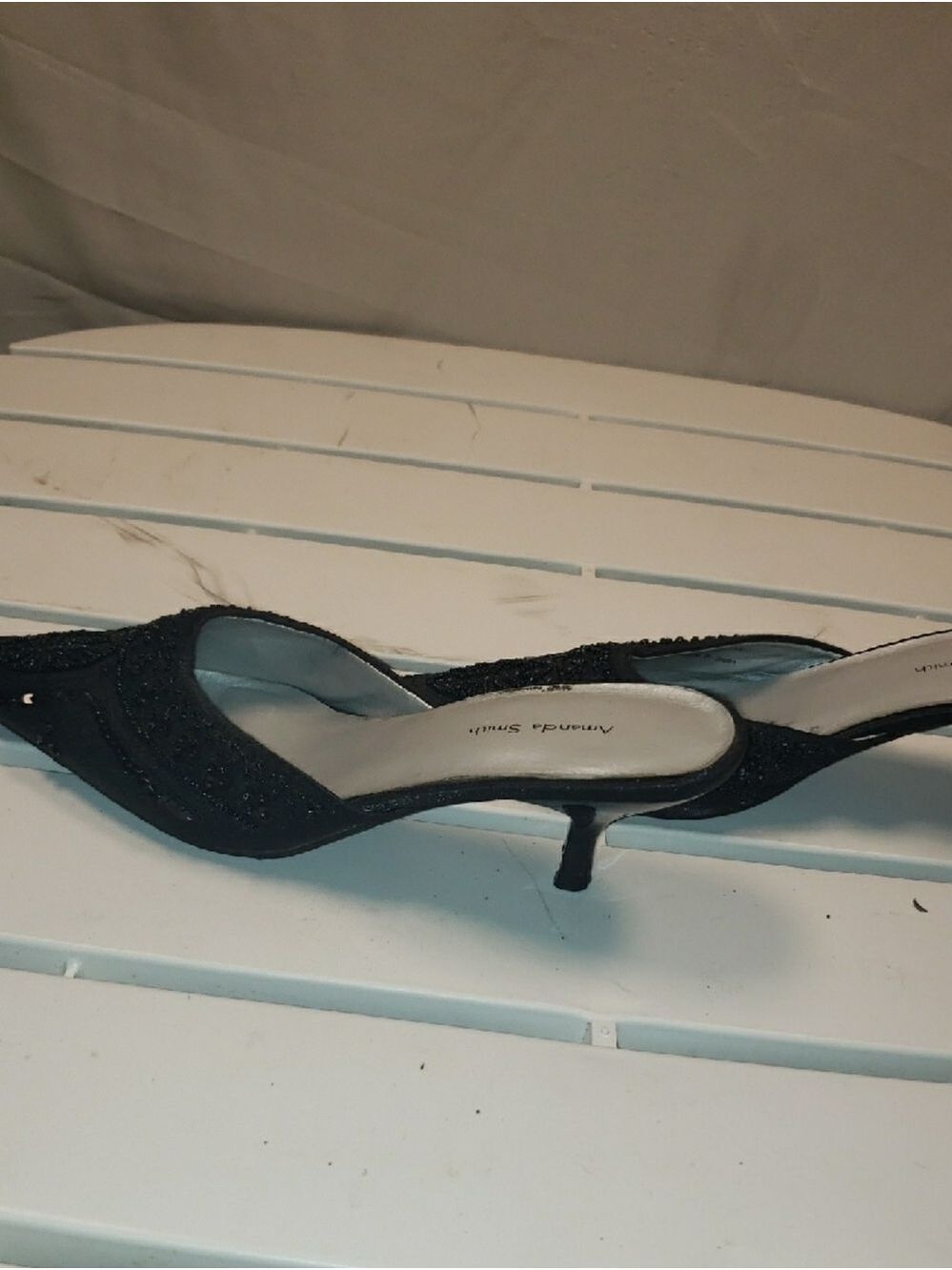 Amanda Smith Black Beaded Pointed Mules - 7 - Picture 8 of 8